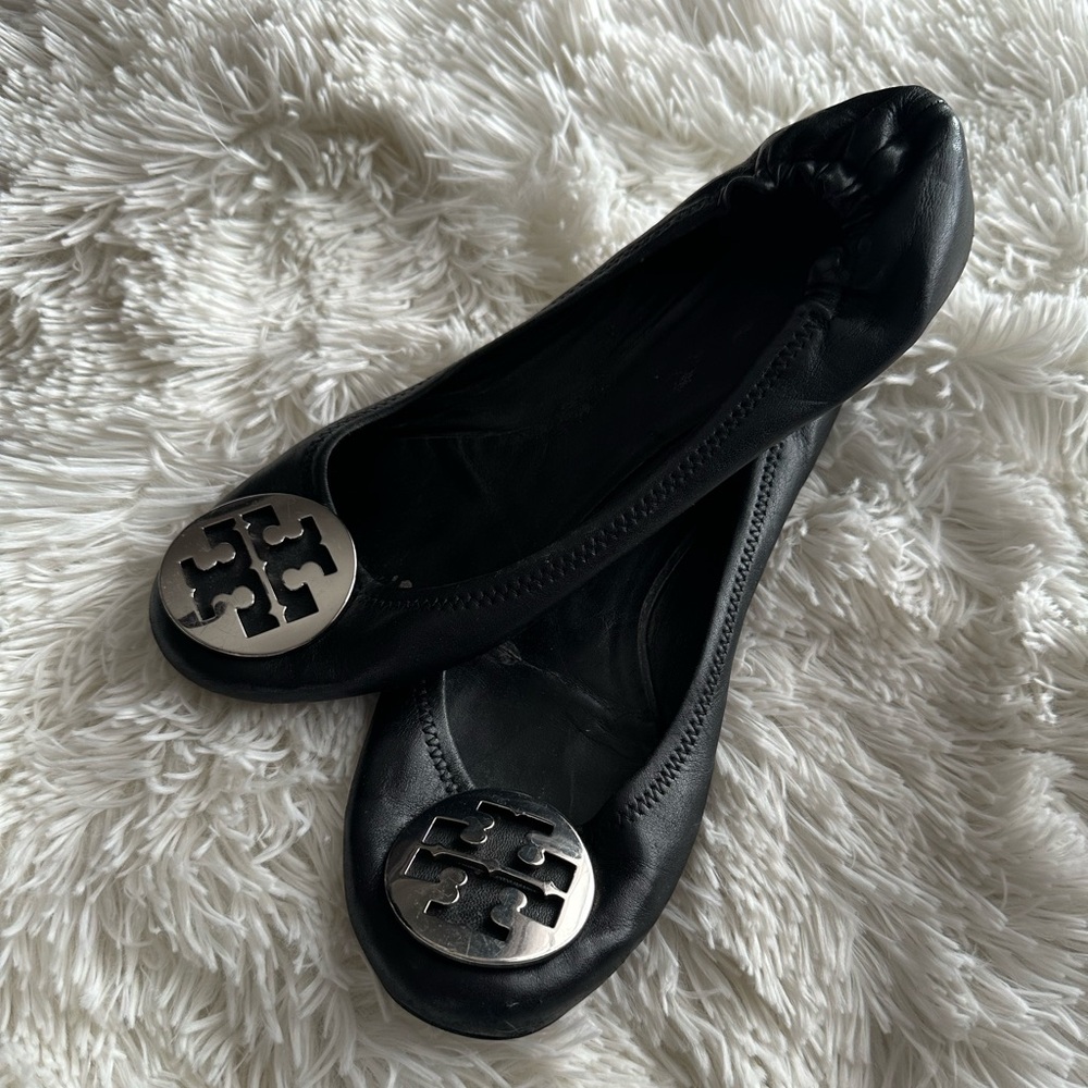 Gently Loved Tory Burch Minnie Travel Ballet Flat